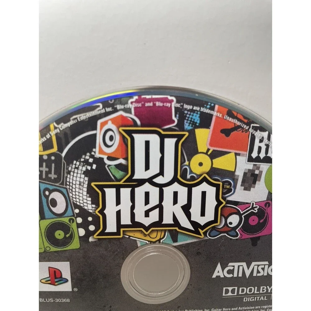 DJ Hero (Sony PlayStation 3, PS3, 2009) Tested